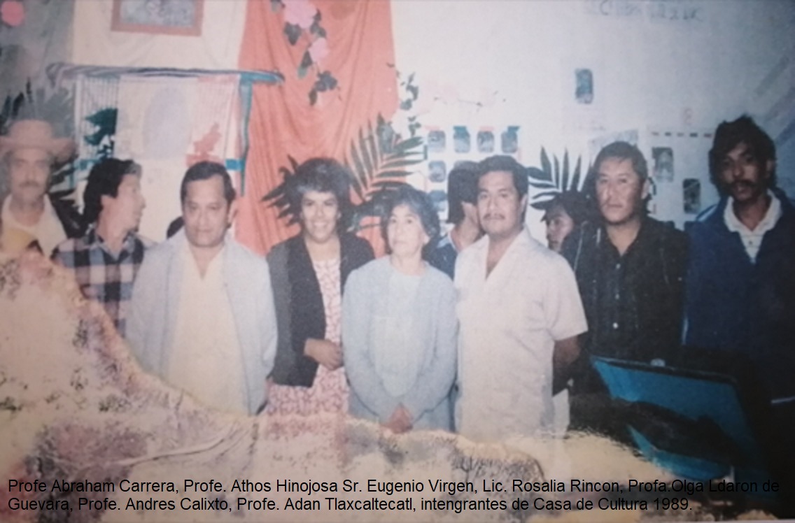 Integrantes de la Casa de Cultura en 1989